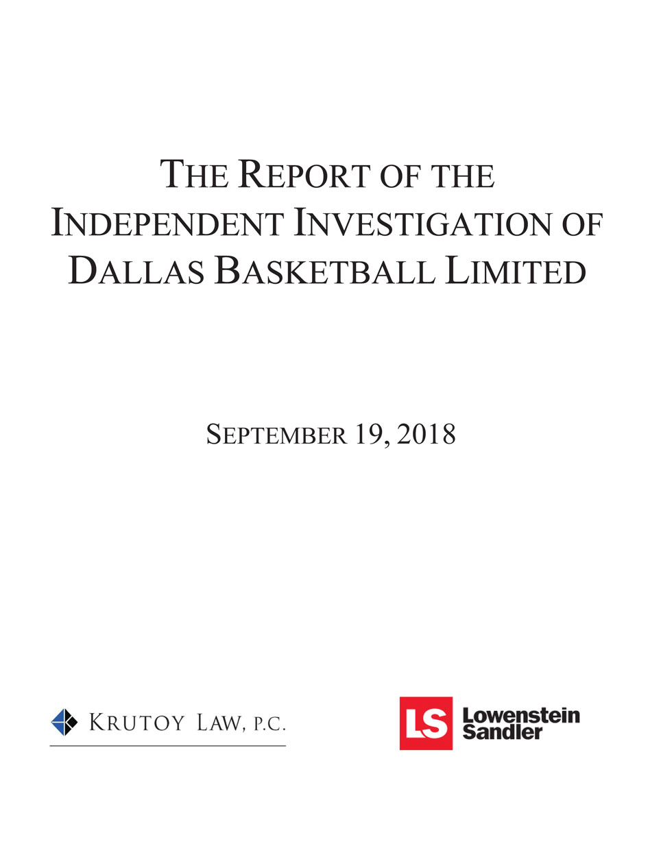 Dallas Mavericks Report